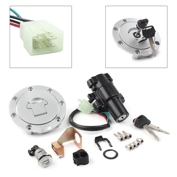 

Motorcycle Fuel Gas Cap Tank Cover 4 Pin Ignition Switch Seat Lock For Honda CBR 1000RR 2004-2007 & CBR 600RR 2003-2006