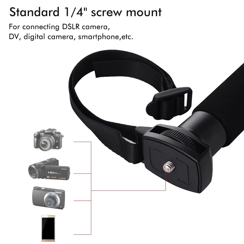 YUNTENG YT-218 Портативный штатив монопод для камеры sony Canon DSLR ILDC камера из алюминиевого сплава 1/" с винтовым креплением регулируемая высота