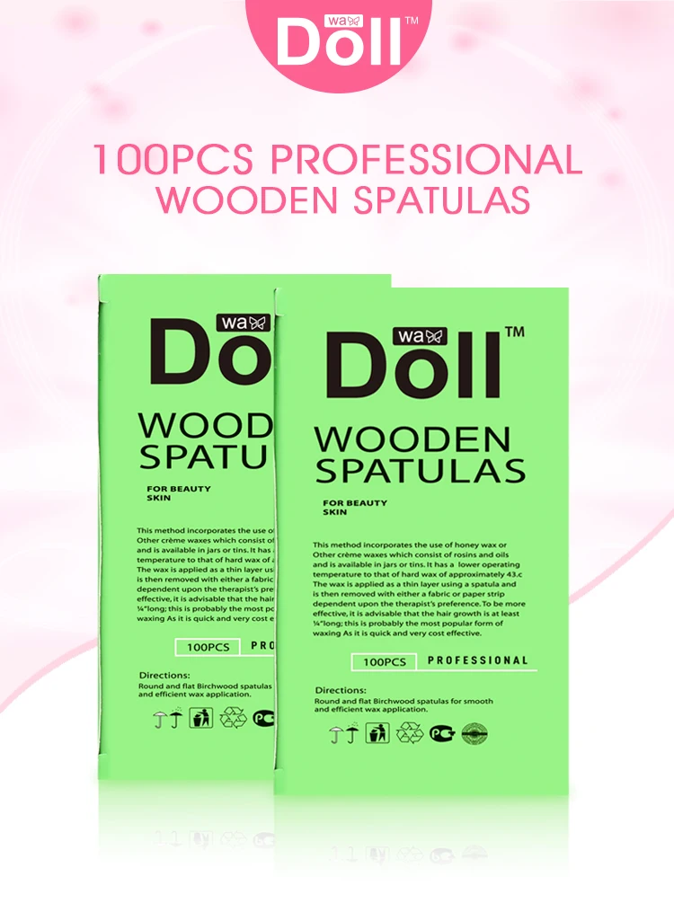 100 pcs High Quality Cosmetic Wooden Depilation Wax Spatula