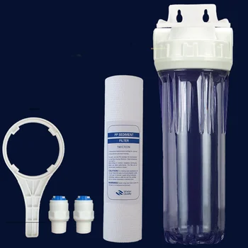 

10 inch pre filter wrenches water filter Cartridge housing PP cotton filter 1/4 1/2 inch Connector water filter tool