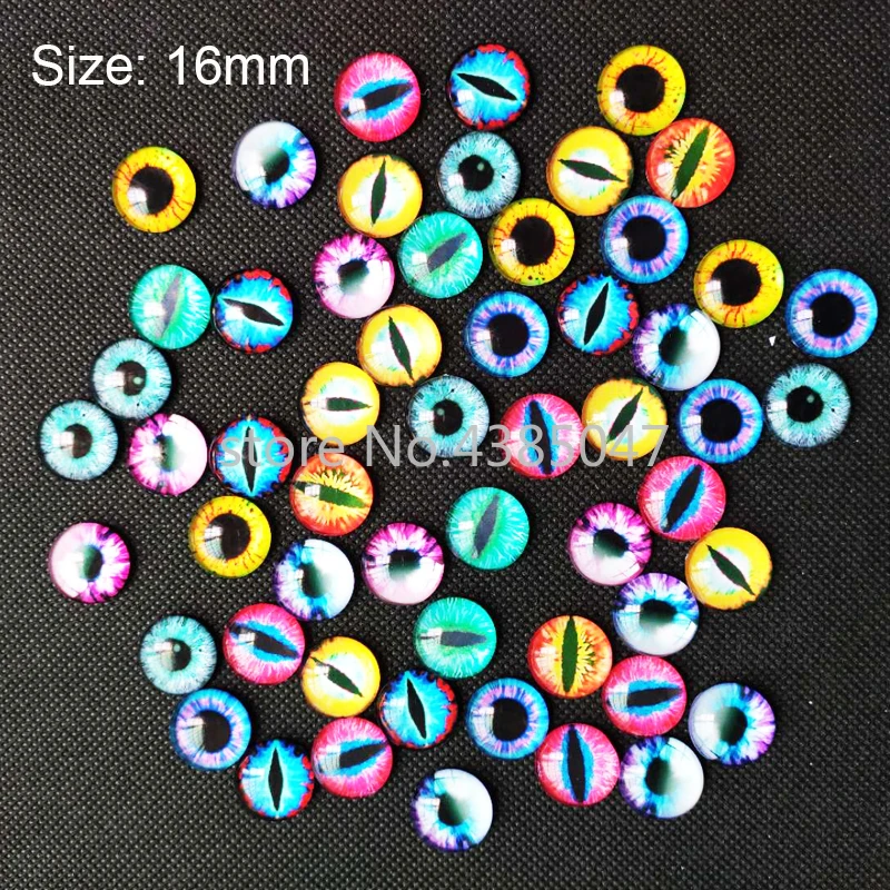 Круглые стеклянные кабошоны с кошачьими глазами дракона 10/12/16 мм фото плоским