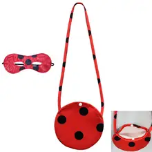Божья коровка красный горошек сумка девушка Хэллоуин косплей игрушки маски мешок Фигурки игрушки дети подарок на день рождения мультфильм Леди Баг маска