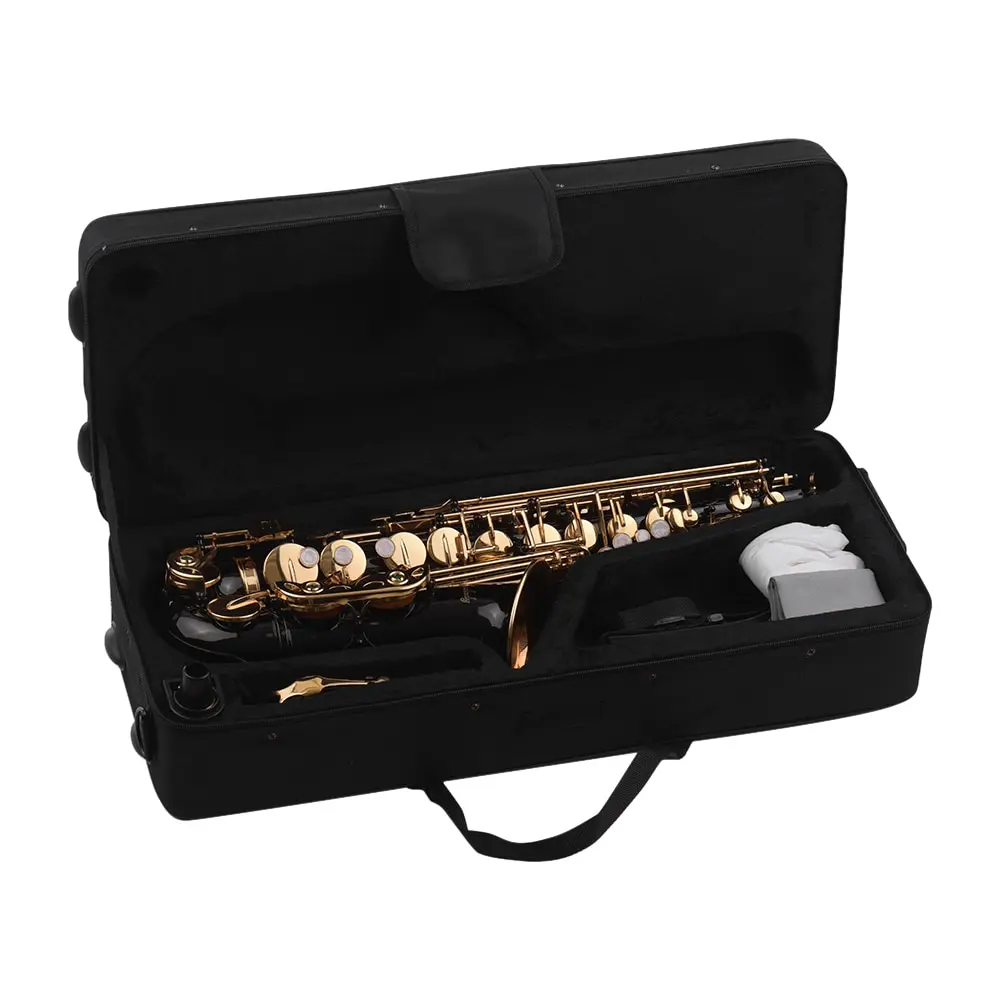 Мусдамский инструмент по дереву Eb Alto Sax латунный лакированный золотой ключ 82Z с