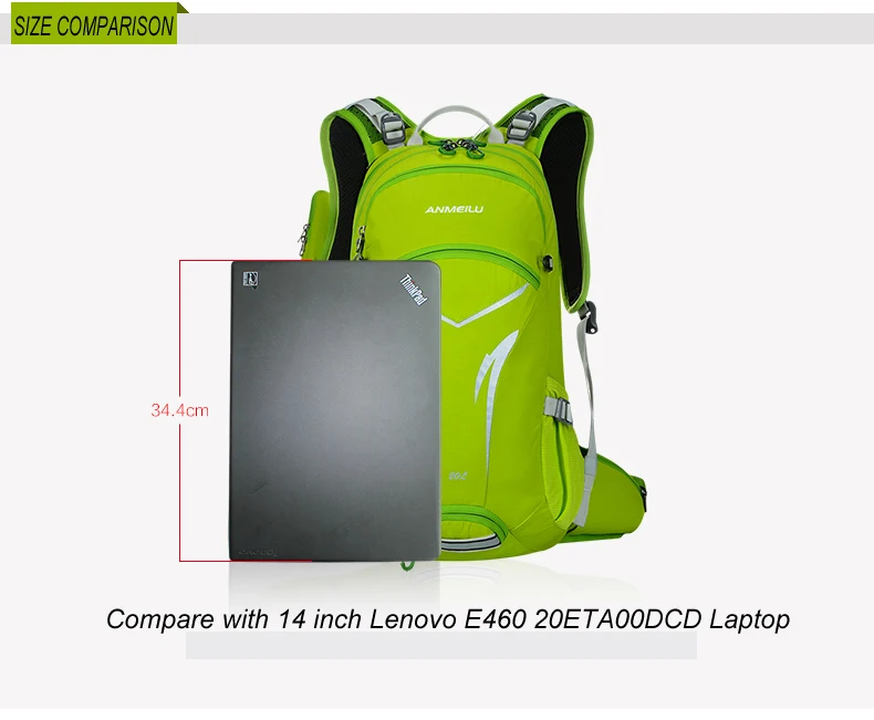 ANMEILU 20L водонепроницаемый велосипедный рюкзак, спортивная велосипедная сумка На открытом воздухе, велосипедный рюкзак с дождевиком, походная сумка для альпинизма