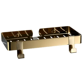 

Bathroom Soap Tray Holder Shower Soap Dish with two hooks Storage Plate Holder Case Shelf Wall Mount Dishes Tray Accessories