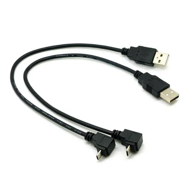 1 шт. 27 см правый угол Usb 2 0 штекер 90 градусов левый Micro 5 контактный штырьковый