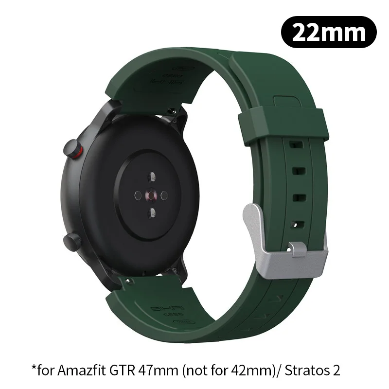 Для Amazfit bip GTR 42 мм 47 мм GTS Смарт-часы ремешок SIKAI сменный ремешок для xiaomi huami bip lite midong браслет 20 22 мм - Color: for GTR 47mm