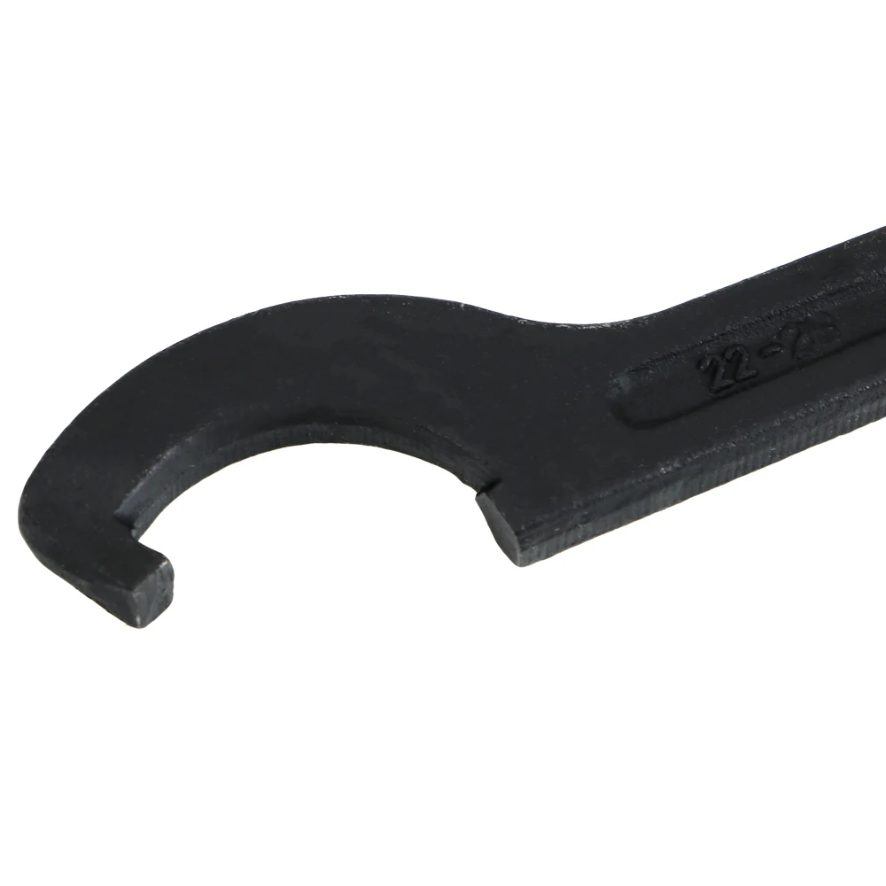 NICEYARD 22-26mm Adjust Motorcycle Bike Absorber Shock Wrench Stainless Steel Crescent Hook Head Round Nut Spanner Hand Tool