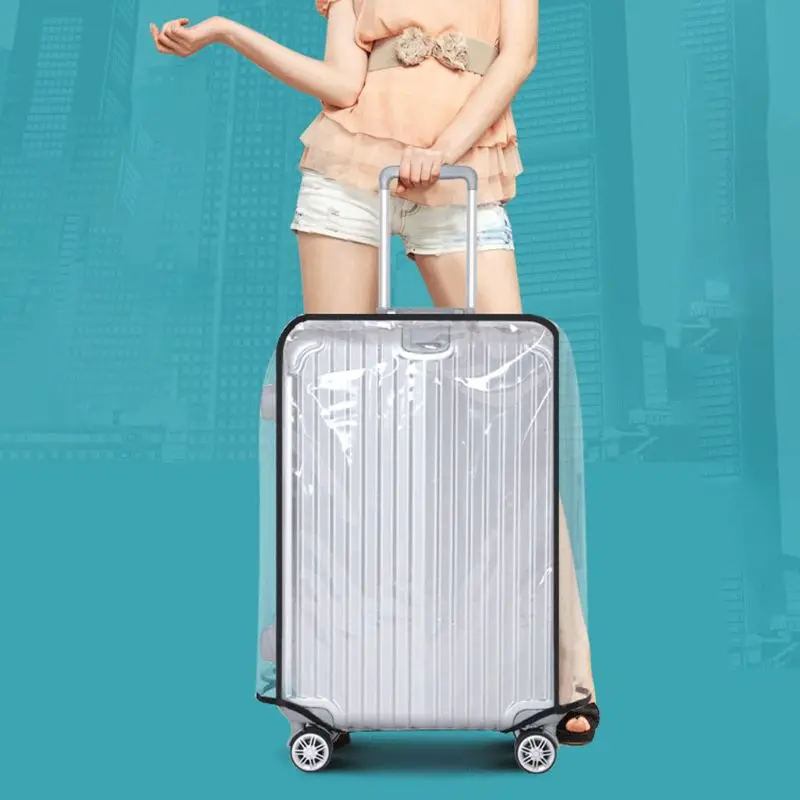 Luggage cover Full Transparent Luggage Protector Cover Thicken Suitcase Protector Cover PVC Suitcase Rolling Luggage