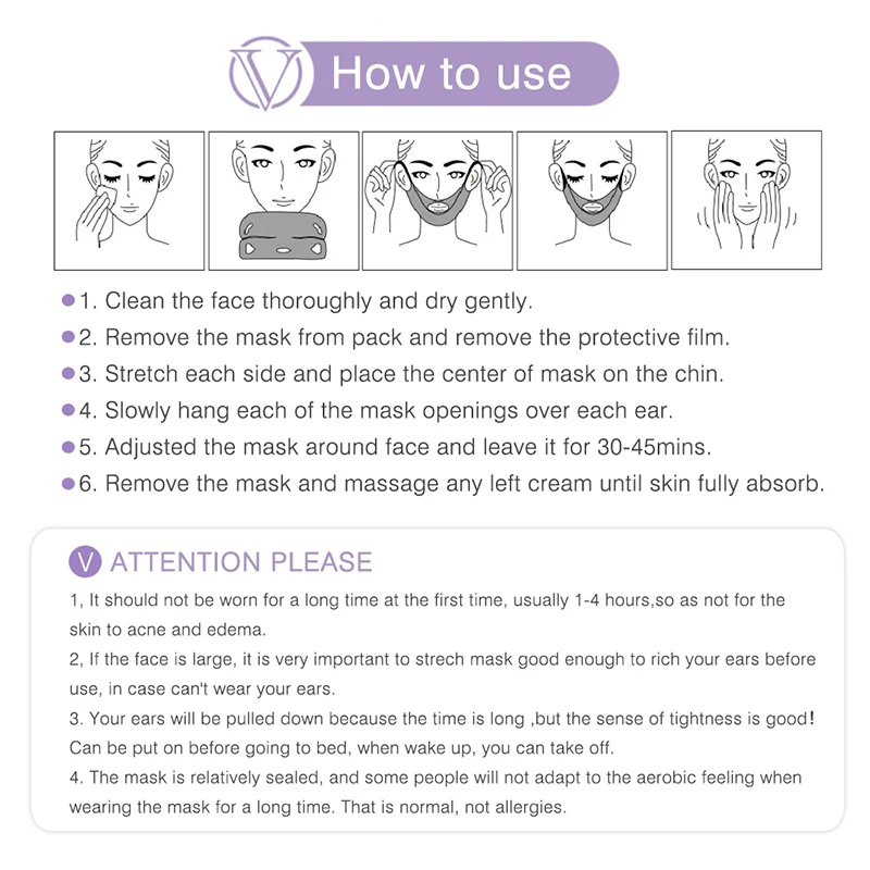 Инструменты для лифтинга лица v-образная маска-тренажер для контура лица маска-лифтинг для лица подтягивающий вид лица тонкий подбородок, шея лифтинг шелушение маска уход за кожей TSLM1