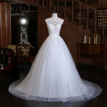 

New Simple Beading Wedding Dress 2020 Long Sweetheart Princess Wedding Gown Embroidery A-Line Sexy Backless Vestido De Noiva