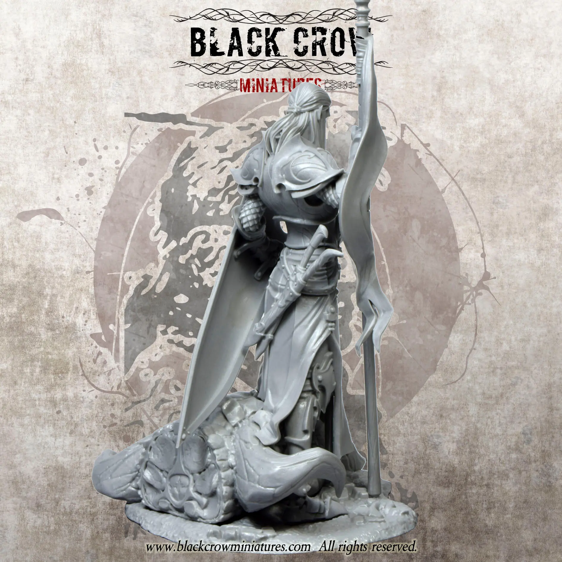 [Loong Way Miniatures] черная ворона миниатюры ELDAREON 75 мм