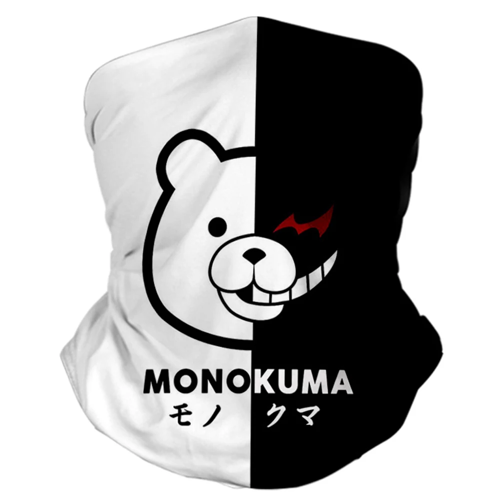 Маска Monokuma для походов езды на велосипеде Ранняя защита от ультрафиолета высокая