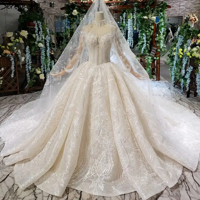vestido de noiva veu longo