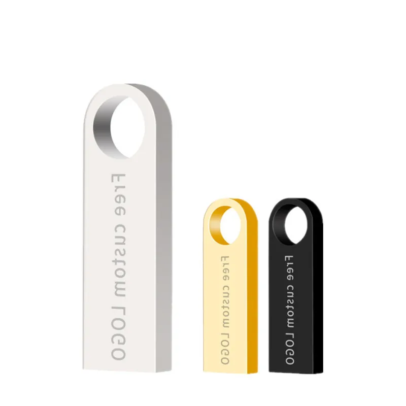 Usb2.0 Metal Usb Flash Drive Keychain 128Gb Real Capacity 16Gb 8Gb 4Gb Black Pen 64Gb 32Gb U Stick Custom Free Print Logo | Компьютеры и