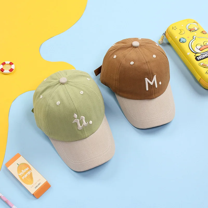 Korean Fashion Letter Baby Baseball Cap Spring Summmer Outdoor Sport Kids Sun Hat Adjustable Children Hat For Boys Girls 1-4Y baseball cap,baby hat,kids caps