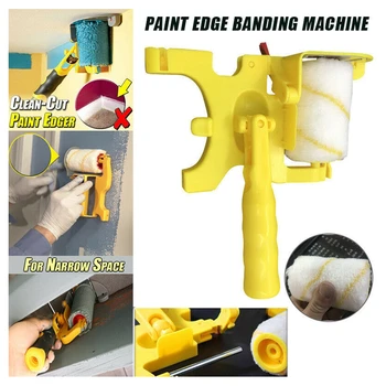 

Clean Cut Roller Edger Paint Brush HandheldCoating Treatment Trimming Painting Safe Tool Portable For Home Wall Room Ceilings
