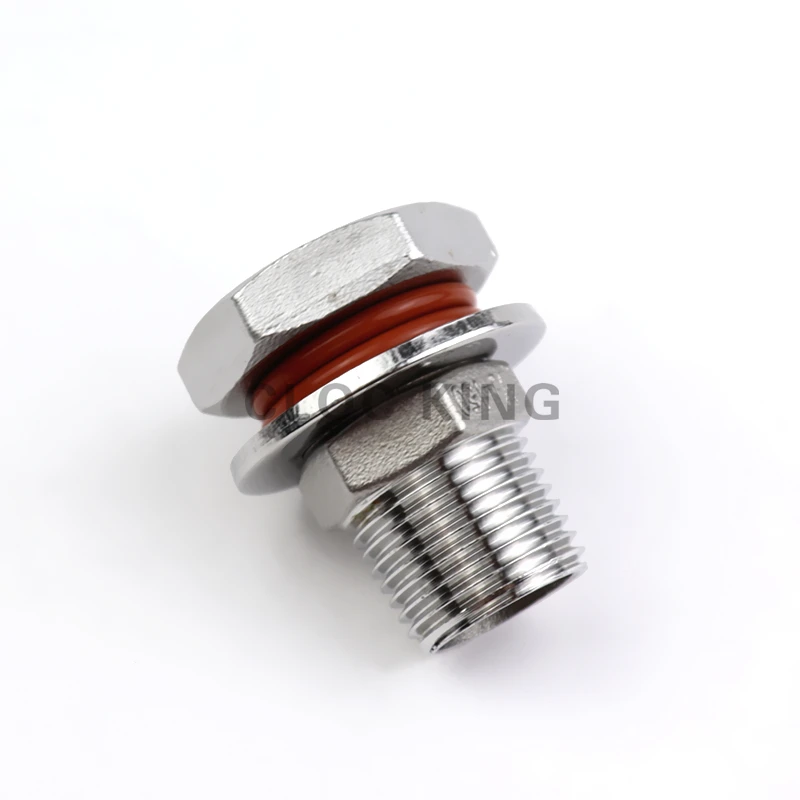 Pipe Fitting Hose Pipe Fitting 1/4&rdquo; 3/8&rdquo; 1/2'' BSP Homebrew Hardware Kettle/Keg Weldless Bulkhead 304 Stainless Steel Fitting DN8 DN10 DN15