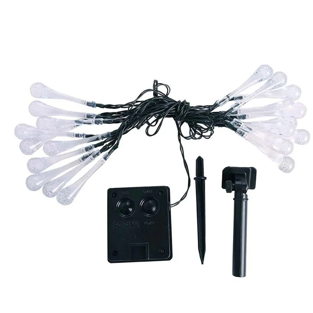 

ICOCO ICOCO 20 LED Solar Energy Acrylic Water Drop Light String Christmas Decorative Light