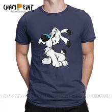 Мужские футболки Asterix And Obelix Новинка хлопковые футболки с коротким рукавом Dogmatix Idefix Ideafix Obelix футболка для собак топы размера плюс