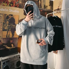 Cotton Hoodies Men's Fashion Letter Printing Casual Hooded Sweatshirt Men Streetwear Wild Loose Hip Hop Hoodie Mens Hoody M-3XL Cotton Hoodies Men's Fashion Letter Printing Casual Hooded Sweatshirt Men Streetwear Wild Loose Hip Hop Hoodie Mens Hoody M-3XL