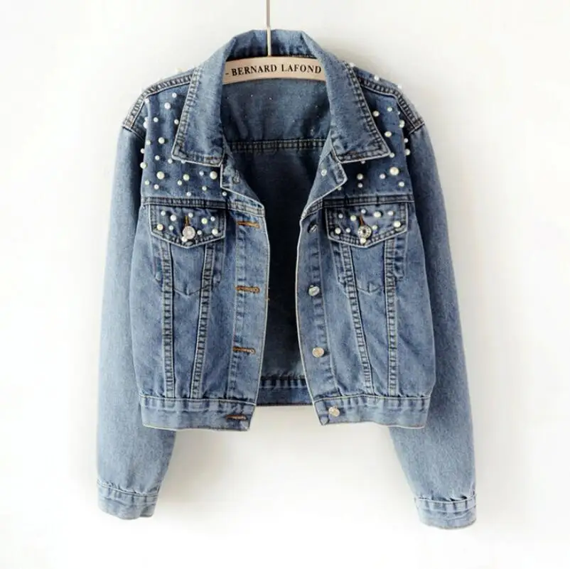 jaket denim crop