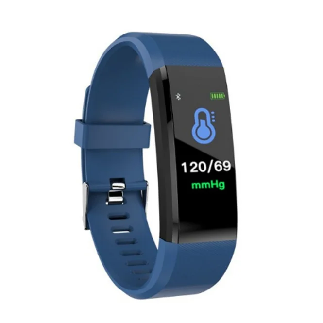 ID115 PLUS Color Screen Smart Bracelet Sports Pedometer Watch Fitness Running Walking Tracker Heart Rate Pedometer Smart Band