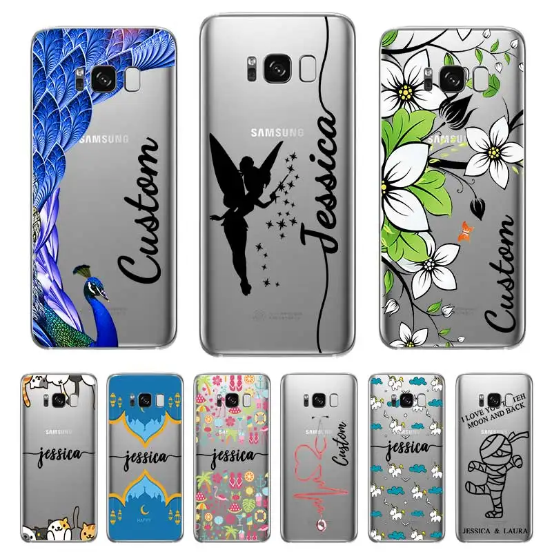 

Custom Your Name DIY Unique Gift Case Cover For Samsung Galaxy S5 S6 S7 S8 S9 S10 S10E Lite Edge Plus