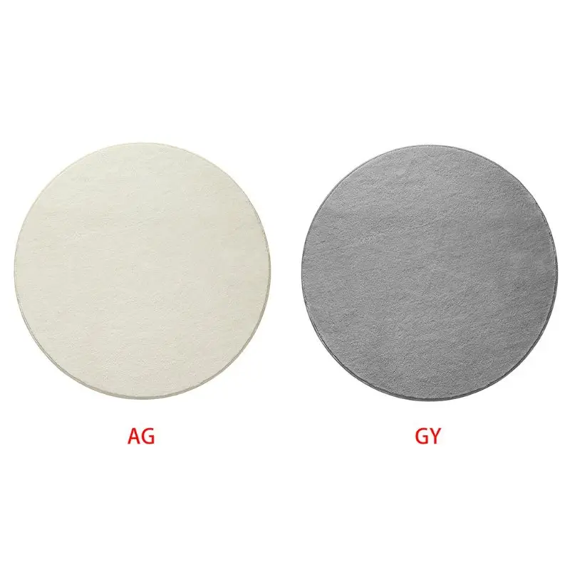 80x80 см однотонные круглые коврики Ультра мягкий плюшевый ковер круглый коврик PXPC