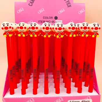 

40pcs/pack 0.5mm black ink creative Japanese cartoon Anpanman gel pen/student prize promotion gift water sign pen