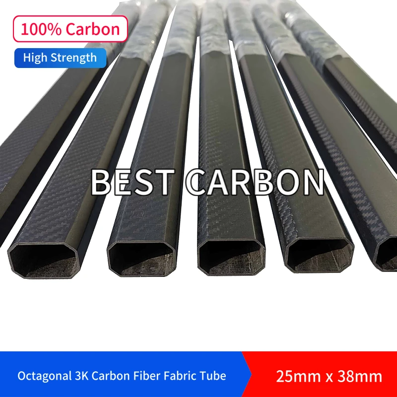 tubo de fibra de carbono 3K longitud a elegir Tubo de carbono brillante de 30 mm de diámetro/fibra de carbono CFK 330 mm