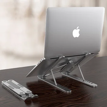 

Portable Foldable Laptop Stand For MacBook Air Pro 10-15.6” Notebook Computer Aluminum Stand Ergonomic Adjustable Laptop Holder
