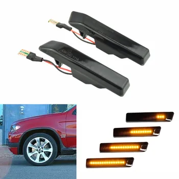 

For BMW E36 M3 Facelift 1996-1998 X5 E53 1999-2006 Led Dynamic Turn Signal Light Side Marker Fender Blinker Sequential Lamp