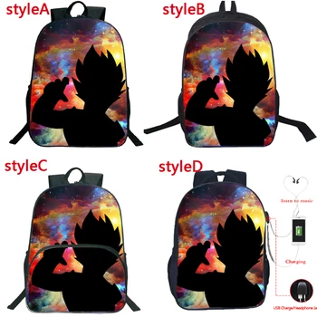 

New Students Anime Dragon Ball Goku Backpack 4 Styles School Bag Boys Girls Bookbag Teens Travel Rucksack Kids Start School Gift