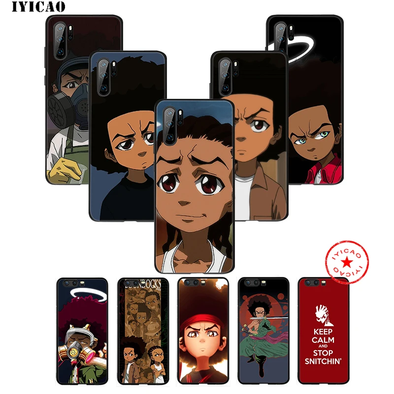 IYICAO Huey Freeman BOONDOCKS мягкий чехол для huawei P30 P20 P10 P9 P8 2017 2016 2015 P Smart Z Plus 2019 mate 20 10 Lite Pro Mini |