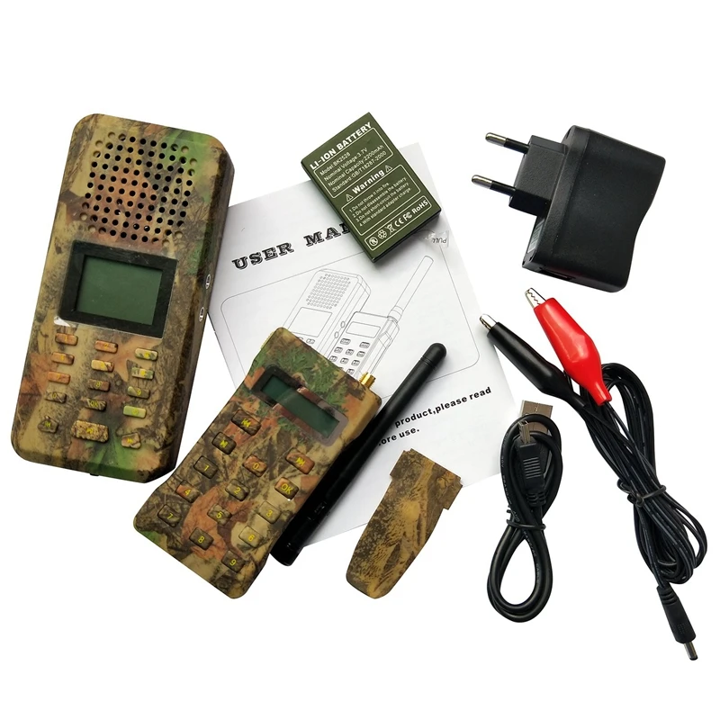 

Outdoor Decoy Hunting Bird Caller MP3 with Remote Control Built-In 150 Bird Voices Predator Sound Caller Camouflage Color EU Plu