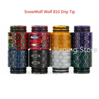 

Eleaf Rotor Tank/Famovape Vector Tank/SnowWolf Wolf 810 Drip Tip Epoxy Resin Honeycomb Wide Bore Mouthpiece
