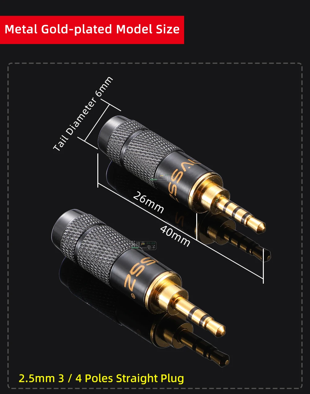 AVSSZ High-End 3.5mm Stereo Headphone Extension Cable with Gold-Plated Dual-Channel, Balanced 4.4mm Plug - 3/4/5 Poles Description Image.This Product Can Be Found With The Tag Names Headphone extension cable jack, Jack 25 mm 44 mm 3 4 5 Pole TRRS TRRRS, Jack 35 mm Stereo Mono Plug, Jack 35 mm TRS TS