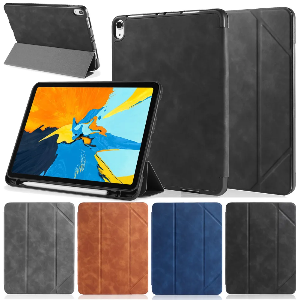 

For ipad Air 4 10.9 2020 10.2inch 2019 2020 Tablet Protective Cover Smart Leather Shockproof Case Stand Auto-wake up/sleep