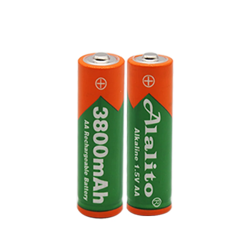 Новая батарея AA 3800 1,5 v перезаряжаемая батарея AA 3000mAh Щелочная v аккумуляторная батарея для часов игрушки батареи камеры