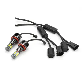 

Hot Pair Car H8 LED Bulbs Angel Eyes 120W LED Marker Lights Headlight For BMW X5 E70 X6 E71 E90 E91 E92 M3 E89 E82 E87