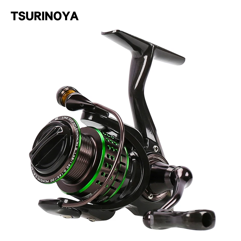 Спиннинговая катушка TSURINOYA KINGFISHER 800 1000 1500 1500S 10 + 1BB 5 2: 1 162 г сверхсветильник Кая