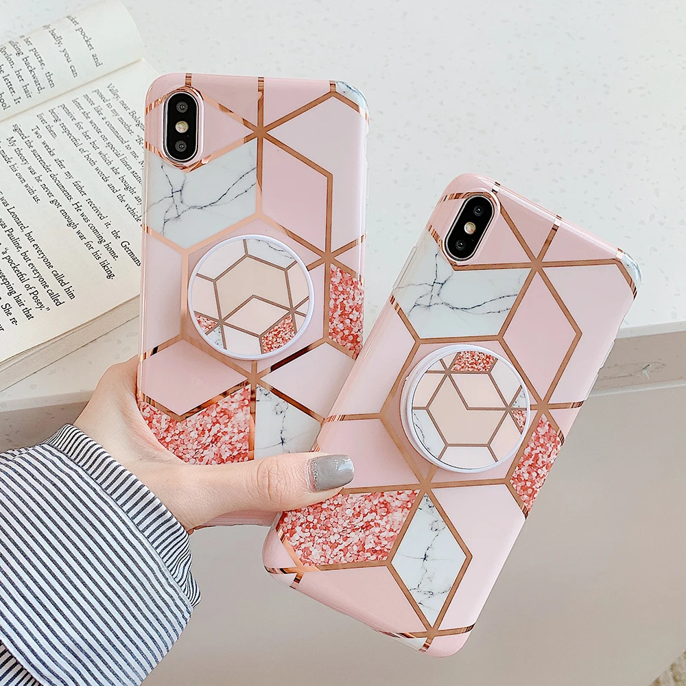SUYACS винтажный гальванический мраморный чехол для телефона samsung S10e S8 S9Plus для huawei P20 P30Pro Lite Mate20 мягкая крышка IMD
