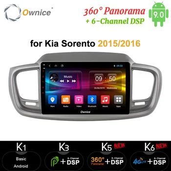 

Ownice Octa Core 10.1" Android 9.0 Car DVD Player navi carplay 4G LTE 360 Panorama DSP SPDIF Radio GPS for Kia Sorento 2015 2016
