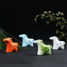 6 отверстий окарина лошадь флейта окарина ветер Orff Музыкальные инструменты Флейта Зельда Керамическая Флейта для детская игрушка окарина флу04