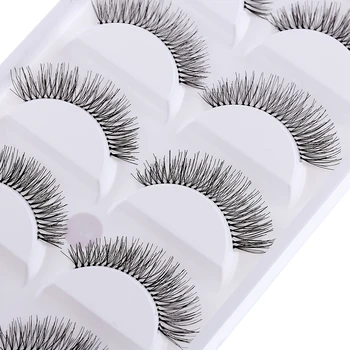 

5 Pairs/pack Natural Sparse Cross Eye Lashes Extension Makeup Long False Eyelashes Free Shipping