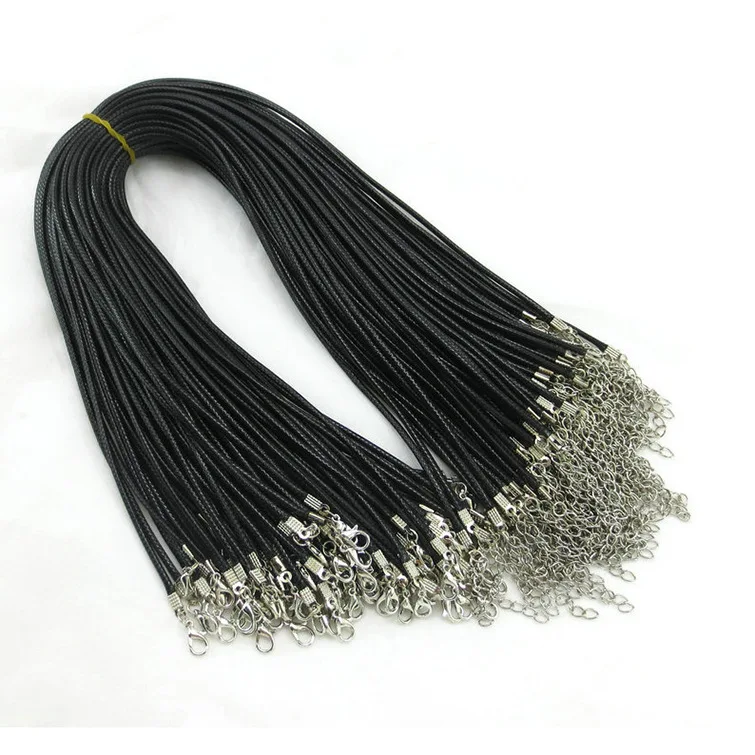 

1.5/2.0 Mm South Korea Wax Line Leather Rope Chain Accessories Necklace Collocation Bracelets 43 Velevet Leather String Wholesal