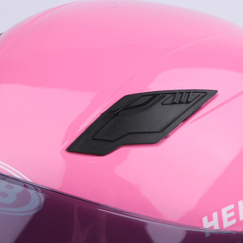 Motorcycle Helmet with Sun Visor and Release Buckle M Pink+Tawny B