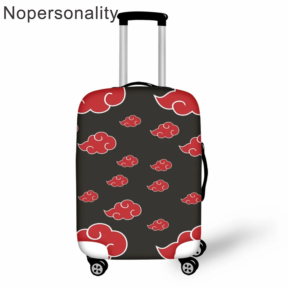 Nopersonality Akatsuki Anime Travel Suitcases Thickened Protect Cover Trolley Luggage Dustproof