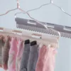 Multiple Purpose Non-slip Clothes Hanger Sock Underwear Bra Towel Hanger Clip Peg Household Plastic Windproof Drying Rack 2